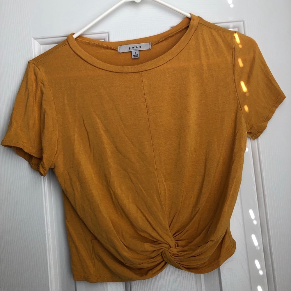 Kids Gaze twisted knot top